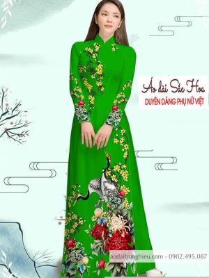 Vải áo dài cúc và chim hạc thiết kế 2020 AD M7335 43 1589776906 338 vai ao dai vai ao dai dep ad