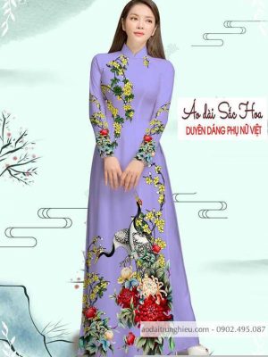 Vải áo dài cúc và chim hạc thiết kế 2020 AD M7335 48 1589776907 578 vai ao dai vai ao dai dep ad