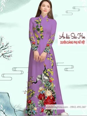 Vải áo dài cúc và chim hạc thiết kế 2020 AD M7335 50 1589776907 811 vai ao dai vai ao dai dep ad