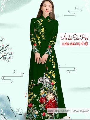 Vải áo dài cúc và chim hạc thiết kế 2020 AD M7335 57 1589776908 279 vai ao dai vai ao dai dep ad