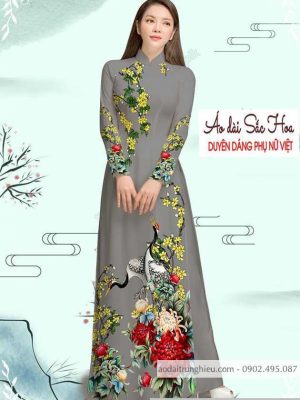 Vải áo dài cúc và chim hạc thiết kế 2020 AD M7335 56 1589776908 783 vai ao dai vai ao dai dep ad