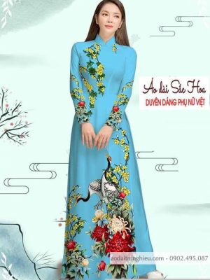 Vải áo dài cúc và chim hạc thiết kế 2020 AD M7335 59 1589776909 621 vai ao dai vai ao dai dep ad
