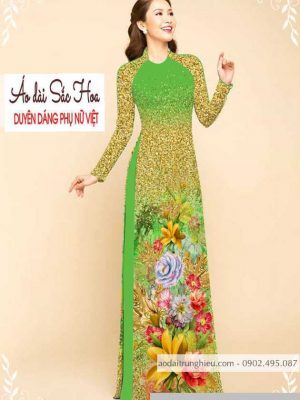 Vải áo dài hoa 3D mới ra AD M7332 38 1589777026 256 vai ao dai vai ao dai dep ad