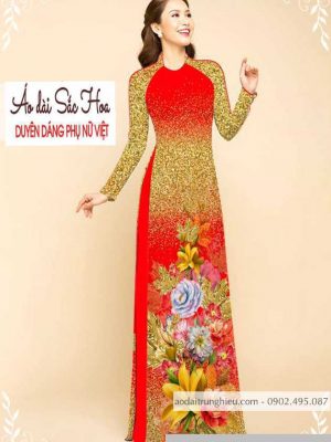 Vải áo dài hoa 3D mới ra AD M7332 42 1589777027 871 vai ao dai vai ao dai dep ad
