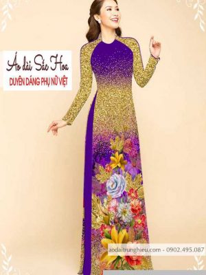 Vải áo dài hoa 3D mới ra AD M7332 49 1589777029 606 vai ao dai vai ao dai dep ad