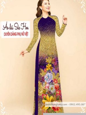 Vải áo dài hoa 3D mới ra AD M7332 50 1589777029 647 vai ao dai vai ao dai dep ad