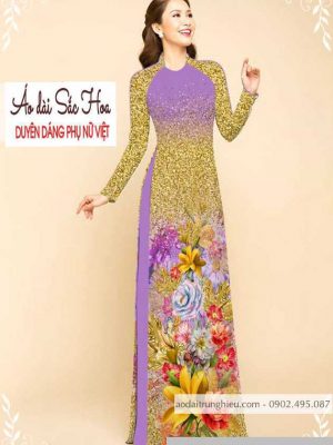 Vải áo dài hoa 3D mới ra AD M7332 51 1589777030 714 vai ao dai vai ao dai dep ad