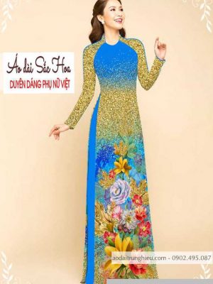 Vải áo dài hoa 3D mới ra AD M7332 58 1589777031 923 vai ao dai vai ao dai dep ad