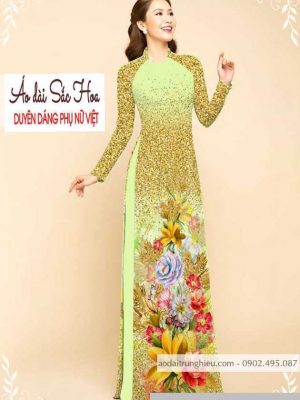 Vải áo dài hoa 3D mới ra AD M7332 61 1589777032 411 vai ao dai vai ao dai dep ad