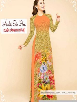 Vải áo dài hoa 3D mới ra AD M7332 60 1589777032 459 vai ao dai vai ao dai dep ad