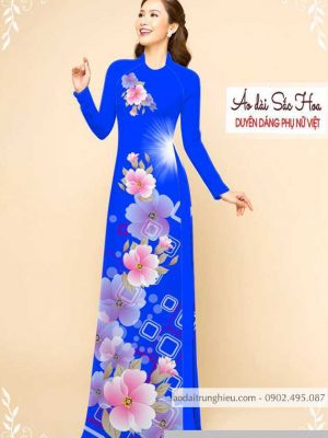 Vải áo dài hoa 3D thiết kế 2020 AD M7326 34 1589777502 357 vai ao dai vai ao dai dep ad