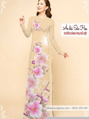 Vải áo dài hoa 3D thiết kế 2020 AD M7326 33 1589777502 759 vai ao dai vai ao dai dep ad