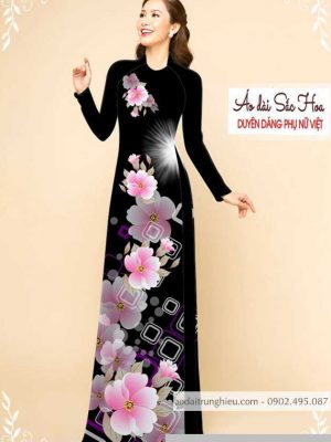 Vải áo dài hoa 3D thiết kế 2020 AD M7326 40 1589777503 504 vai ao dai vai ao dai dep ad