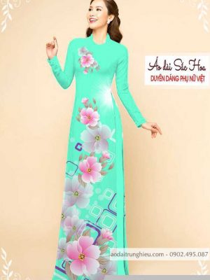 Vải áo dài hoa 3D thiết kế 2020 AD M7326 36 1589777503 935 vai ao dai vai ao dai dep ad