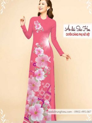 Vải áo dài hoa 3D thiết kế 2020 AD M7326 41 1589777504 559 vai ao dai vai ao dai dep ad