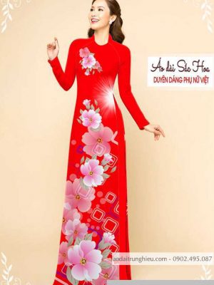Vải áo dài hoa 3D thiết kế 2020 AD M7326 42 1589777504 990 vai ao dai vai ao dai dep ad