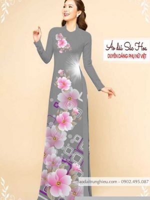 Vải áo dài hoa 3D thiết kế 2020 AD M7326 56 1589777506 558 vai ao dai vai ao dai dep ad