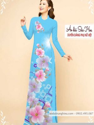 Vải áo dài hoa 3D thiết kế 2020 AD M7326 59 1589777506 778 vai ao dai vai ao dai dep ad