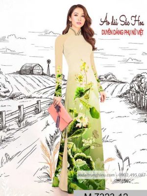 Vải áo dài hoa sen mới ra AD M7323 35 1589777745 71 vai ao dai vai ao dai dep ad
