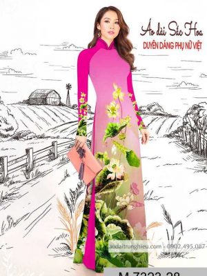 Vải áo dài hoa sen mới ra AD M7323 38 1589777746 697 vai ao dai vai ao dai dep ad