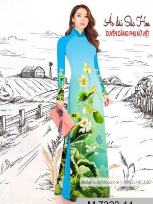 Vải áo dài hoa sen mới ra AD M7323 53 1589777748 160 vai ao dai vai ao dai dep ad