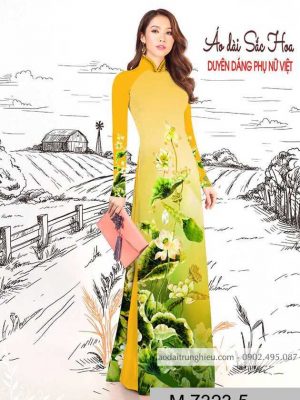 Vải áo dài hoa sen mới ra AD M7323 55 1589777749 952 vai ao dai vai ao dai dep ad