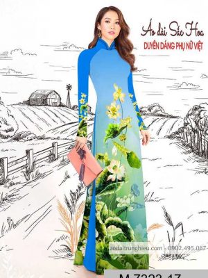Vải áo dài hoa sen mới ra AD M7323 59 1589777750 472 vai ao dai vai ao dai dep ad