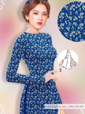 Vải áo dài hoa nhí kiểu mới AD 14442 33 1589777865 433 vai ao dai vai ao dai dep ad