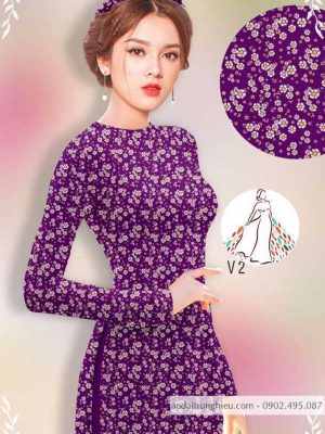 Vải áo dài hoa nhí kiểu mới AD 14442 37 1589777866 601 vai ao dai vai ao dai dep ad