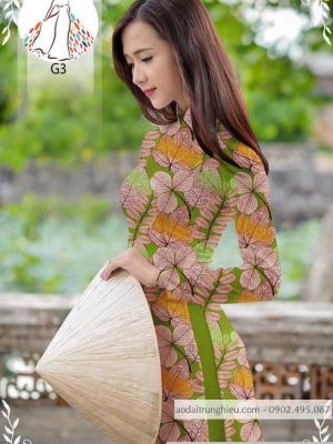 Vải áo dài hình lá thiết kế 2020 AD 10432 23 1589778101 457 vai ao dai vai ao dai dep ad