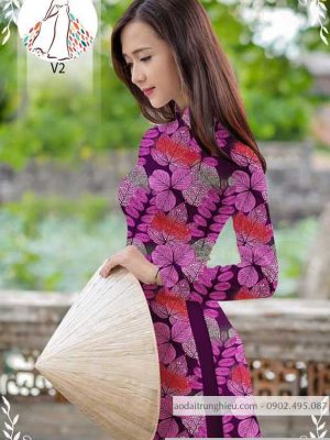 Vải áo dài hình lá thiết kế 2020 AD 10432 26 1589778102 396 vai ao dai vai ao dai dep ad