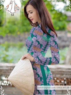 Vải áo dài hình lá thiết kế 2020 AD 10432 34 1589778103 449 vai ao dai vai ao dai dep ad