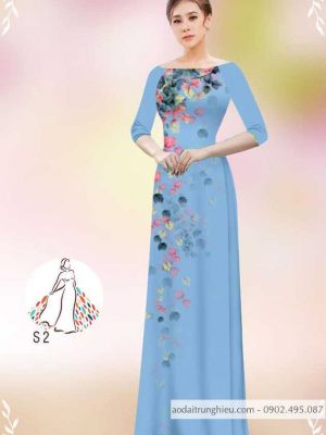 Vải áo dài hoa rơi mới ra AD 14436 32 1589778222 158 vai ao dai vai ao dai dep ad