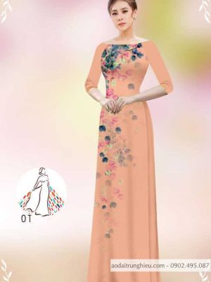 Vải áo dài hoa rơi mới ra AD 14436 36 1589778223 494 vai ao dai vai ao dai dep ad