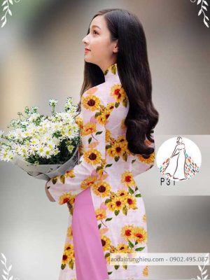 Vải áo dài hoa hướng dương đều thiết kế 2020 AD 14434 27 1589858976 490 vai ao dai vai ao dai dep ad
