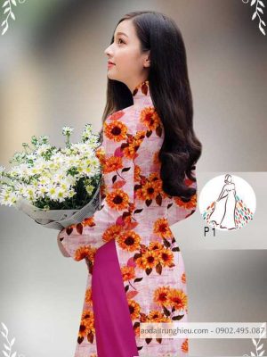 Vải áo dài hoa hướng dương đều thiết kế 2020 AD 14434 30 1589858977 547 vai ao dai vai ao dai dep ad