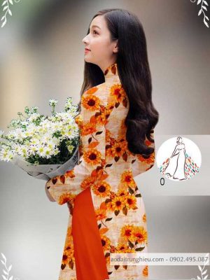 Vải áo dài hoa hướng dương đều thiết kế 2020 AD 14434 31 1589858977 583 vai ao dai vai ao dai dep ad