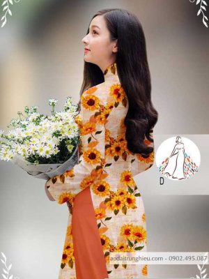 Vải áo dài hoa hướng dương đều thiết kế 2020 AD 14434 29 1589858977 792 vai ao dai vai ao dai dep ad