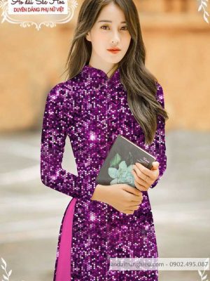 Vải áo dài lấp lánh 3D thiết kế 2020 AD T7465 17 1589859576 211 vai ao dai vai ao dai dep ad