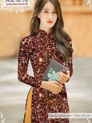 Vải áo dài lấp lánh 3D thiết kế 2020 AD T7465 18 1589859576 590 vai ao dai vai ao dai dep ad