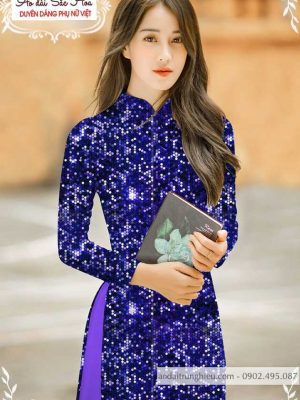Vải áo dài lấp lánh 3D thiết kế 2020 AD T7465 16 1589859576 721 vai ao dai vai ao dai dep ad