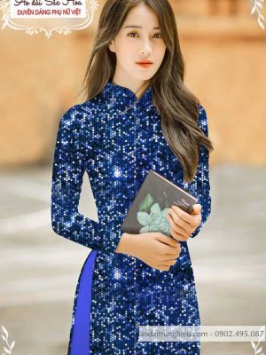 Vải áo dài lấp lánh 3D thiết kế 2020 AD T7465 21 1589859577 267 vai ao dai vai ao dai dep ad