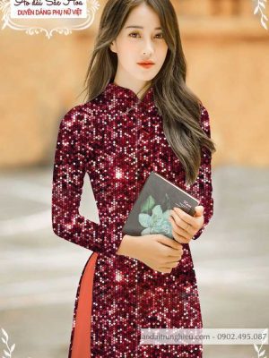 Vải áo dài lấp lánh 3D thiết kế 2020 AD T7465 24 1589859577 676 vai ao dai vai ao dai dep ad