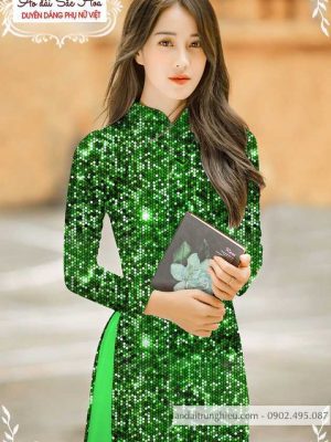 Vải áo dài lấp lánh 3D thiết kế 2020 AD T7465 22 1589859577 776 vai ao dai vai ao dai dep ad