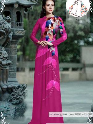 Vải áo dài hình lá kiểu mới AD 10510 33 1589935634 319 vai ao dai vai ao dai dep ad