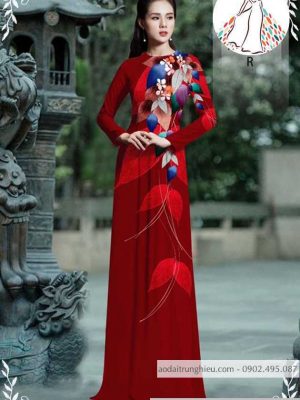 Vải áo dài hình lá kiểu mới AD 10510 36 1589935634 509 vai ao dai vai ao dai dep ad