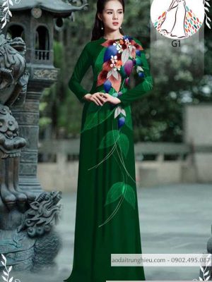 Vải áo dài hình lá kiểu mới AD 10510 35 1589935634 539 vai ao dai vai ao dai dep ad