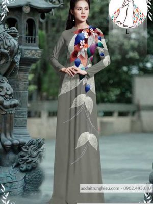 Vải áo dài hình lá kiểu mới AD 10510 32 1589935634 748 vai ao dai vai ao dai dep ad