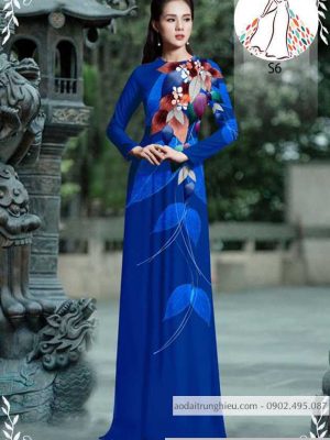 Vải áo dài hình lá kiểu mới AD 10510 37 1589935635 95 vai ao dai vai ao dai dep ad