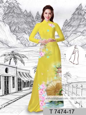 Vải áo dài hoa sen kiểu mới AD T7474 31 1589940637 505 vai ao dai vai ao dai dep ad
